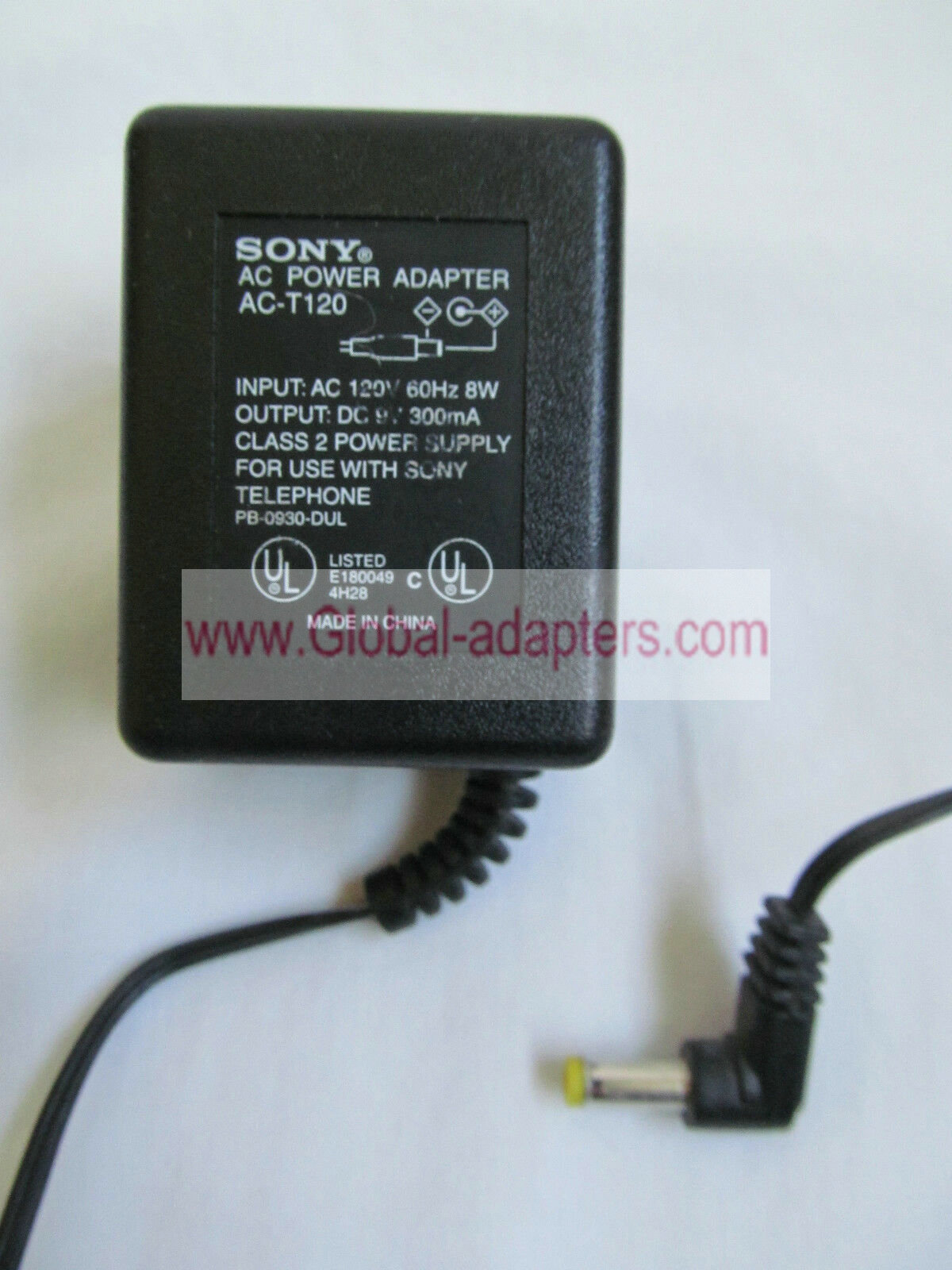 NEW 9V 300mA Sony AC-T120 AC Adapter Lass 2 Power Supply For Sony Telephone
